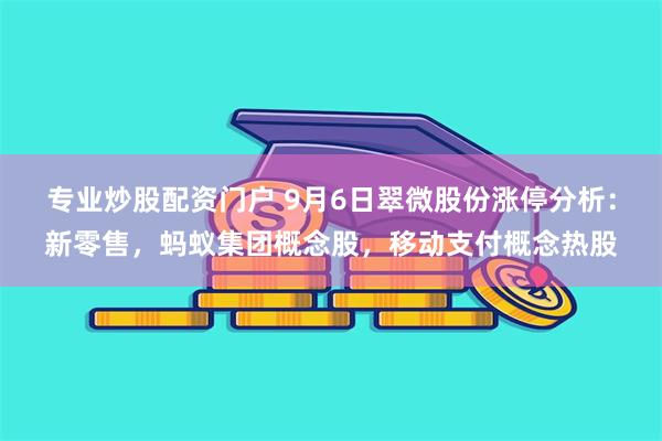 专业炒股配资门户 9月6日翠微股份涨停分析：新零售，蚂蚁集团概念股，移动支付概念热股