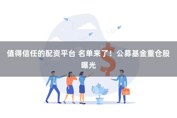 值得信任的配资平台 名单来了！公募基金重仓股曝光