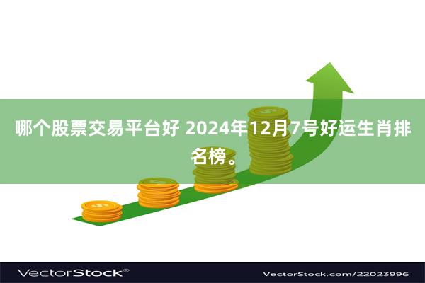 哪个股票交易平台好 2024年12月7号好运生肖排名榜。