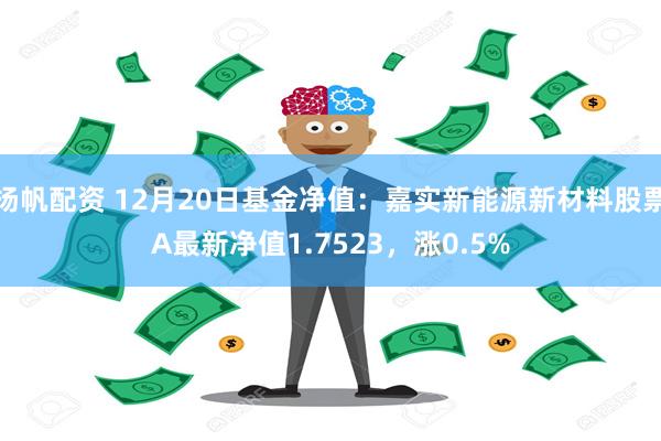 扬帆配资 12月20日基金净值：嘉实新能源新材料股票A最新净值1.7523，涨0.5%